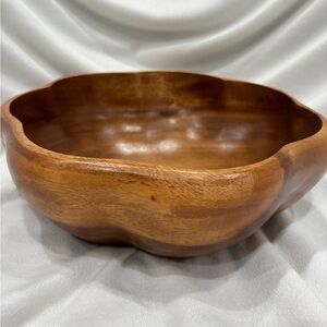 Pier 1 wood salad serving bowl